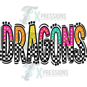 Dragons bright checkered