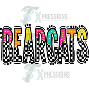 Bearcats Bright Doodle Checkered