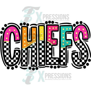 Chiefs Bright Doodle Checkered