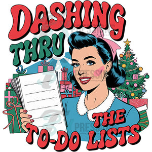 Dashing thru my to do list Christmas