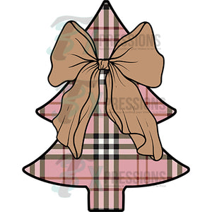 Pink Plaid Christmas Tree