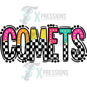 Comets Bright Checkered