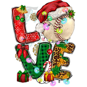 Love Christmas Baseball Ball-min