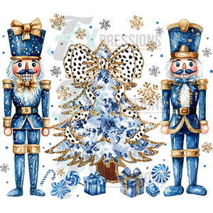 Chinoiserie Christmas Tree and nutcrackers