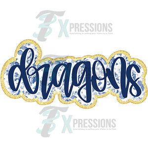 Dragins blue floral