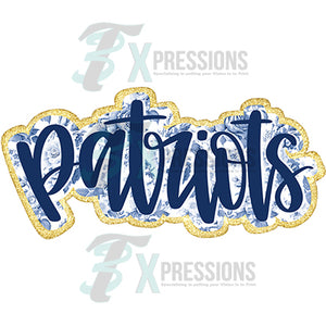 patriots Blue floral