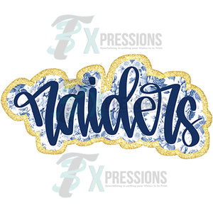 Raiders Blue Floral