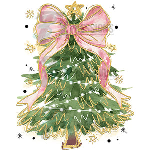 Pink Bow Christmas Tree