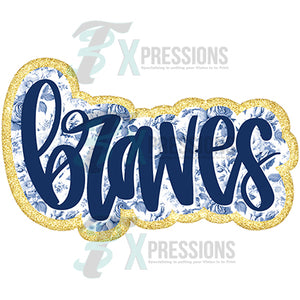 Blue Floral Braves