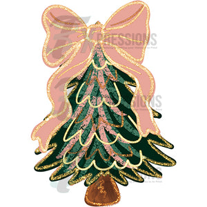 Pink Bow Christmas Tree