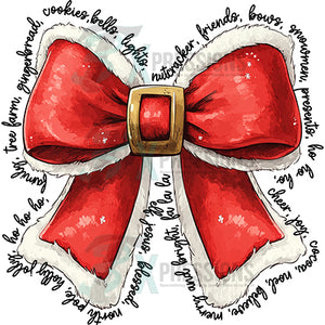 Christmas Santa Bow