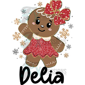 Personalized Girl Gingerbread