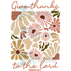 Give Thanks to THe Lord