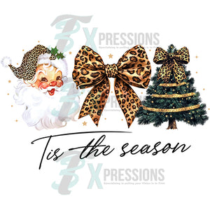 Tis the Season cheetah Christmas