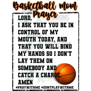 Basketball Mom Prayer