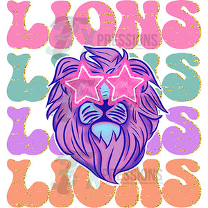 Lions Pastel preppy