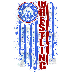 Wrestling Blue Flag