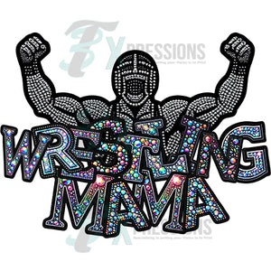 Wrestling Mam faux bling