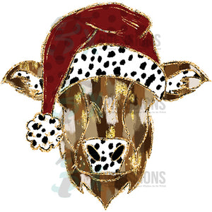 Painted Cow Christmas