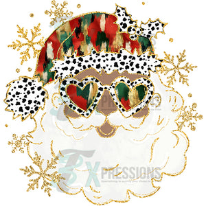 Santa with Glases dotted