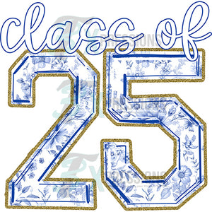 Class of 25 Toile Blue