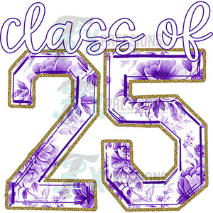 Class of 25 Toile Purple