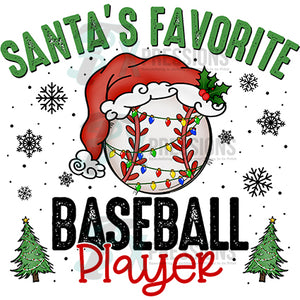 Santa's Favorite baseball Player