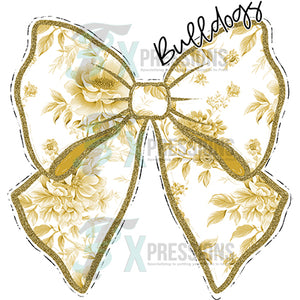 Personalized Vegas gold Toil Bow