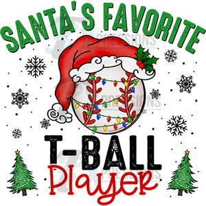 Santa's favorite T-ball Player