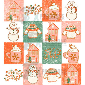 Grunch Checkered CHristmas collage