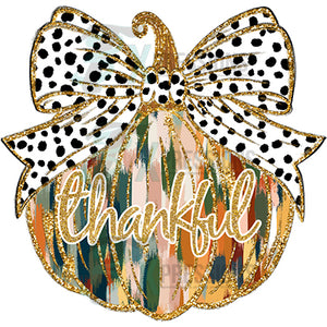 Thankful Glitter Pumpkin