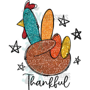 Thankful Glitter Turkey