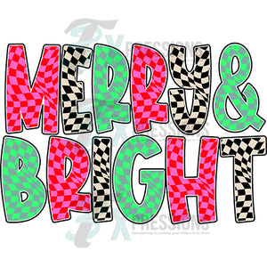 Merry and Bright checkered