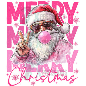 Merry Christmas PInk santa