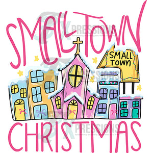 Small Town CHristmas pink