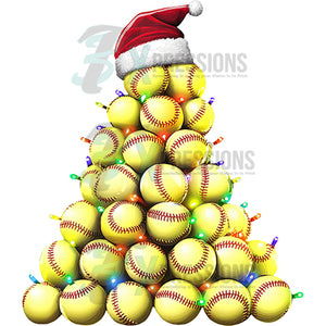 Softball Christmas Tree