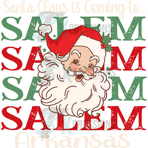 Personalized Vintage Santa Claus is coming to