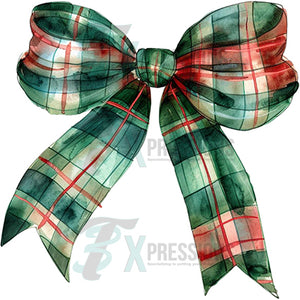 Christmas Plaid Bow