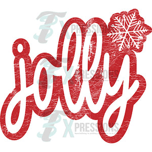 Jolly red snowflake