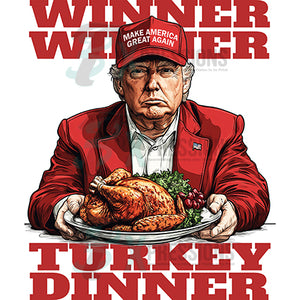 Winner Winner Turkey dinner trump red jacket