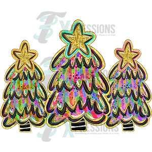 Gold Foil Christmas Tree