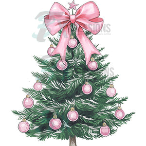 Pink Bow Christmas Tree