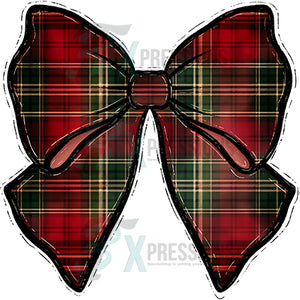 Christmas Plaid Bow