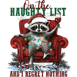 On the Naught list and I regre nothing