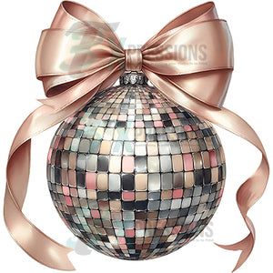 Champagne Bow DIsco Ball