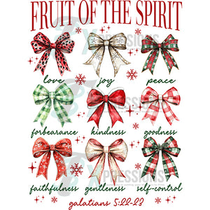 Fruits of the SPirit Christmas Bow