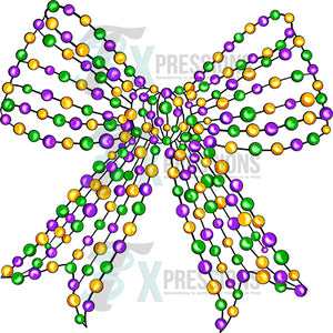 Mardi Grad beed bow