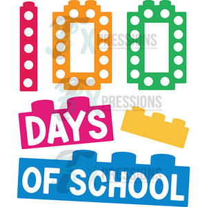 One Hundred days of school legos