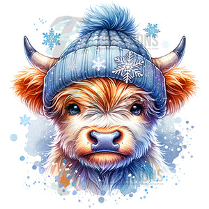 highland cow beanie winter