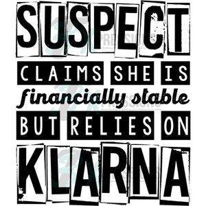 suspect - klarna